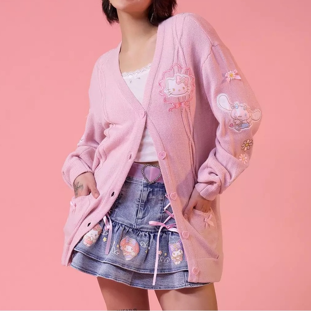 Hello Kitty And Friends Cupid Heart Cardigan Hot Topic Sanrio